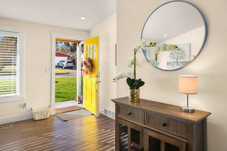 Welcome in to our open living room!
