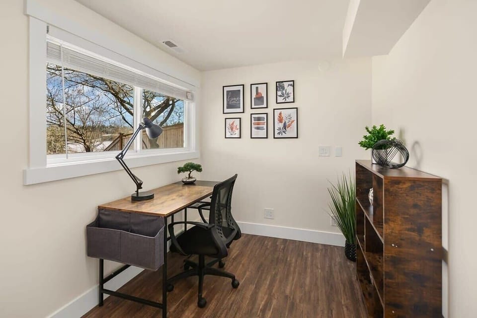 Here is the work office in the basement (lower level)
