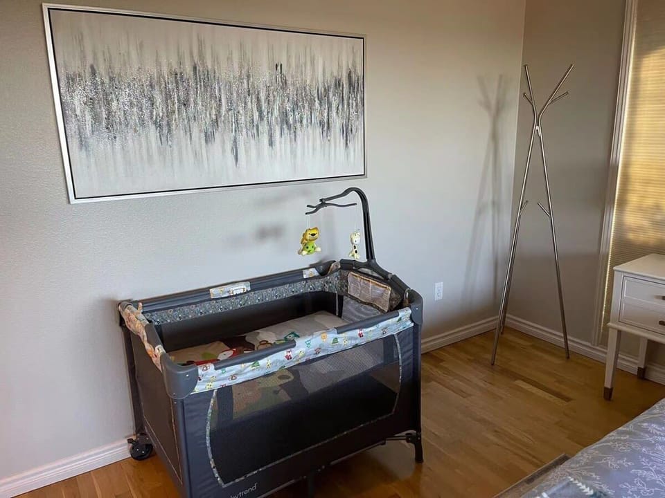 We prepare pack n play for you. It's in the closet of the master bedroom.