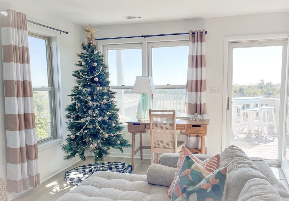 Holiday magic meets coastal calm—Christmas by the sea at Serenity Point.