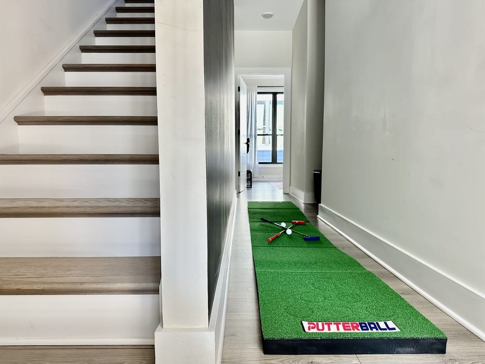Roll out the mini golf and enjoy a game of put put!