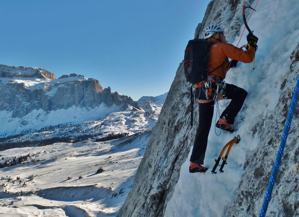 Outdoor rock climbing
