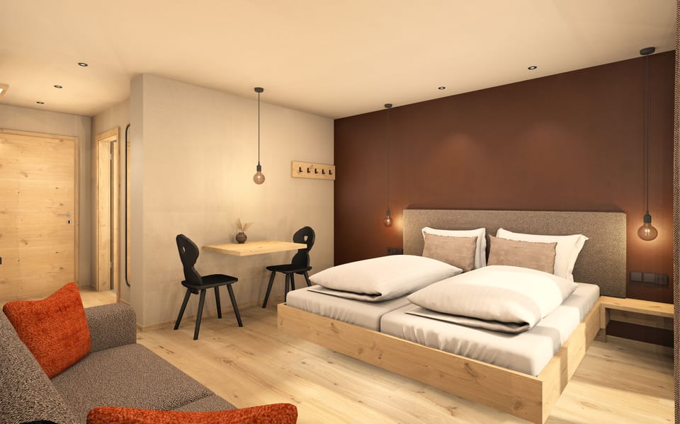 Down comforters, in-room safe, desk, blackout drapes