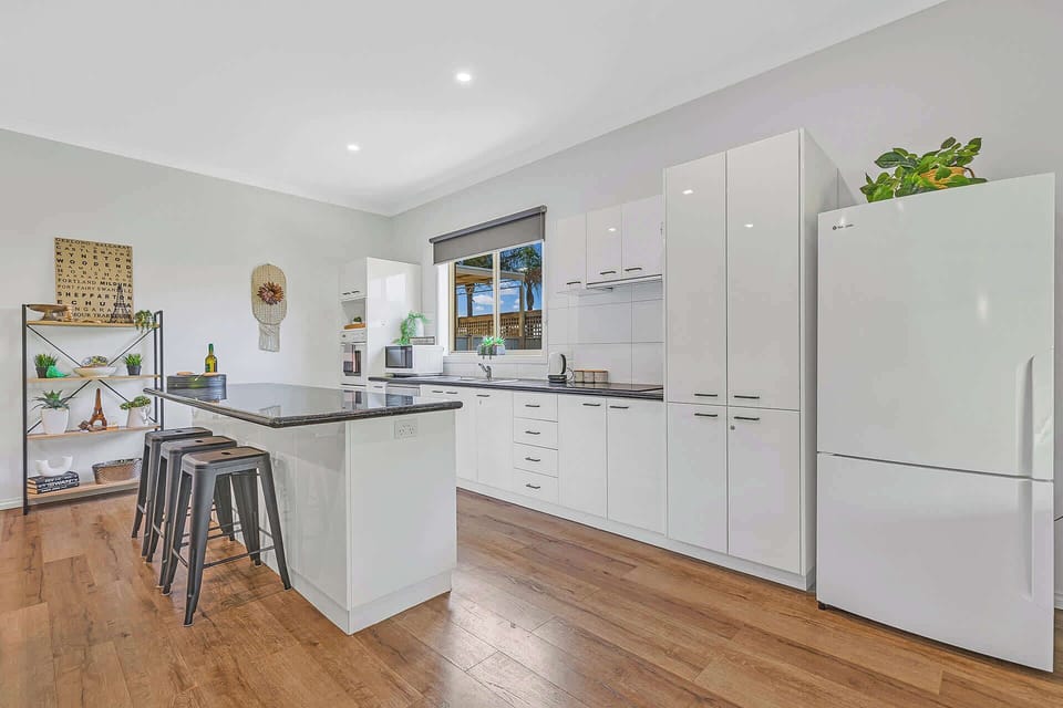 Kitchen sink and cabinets