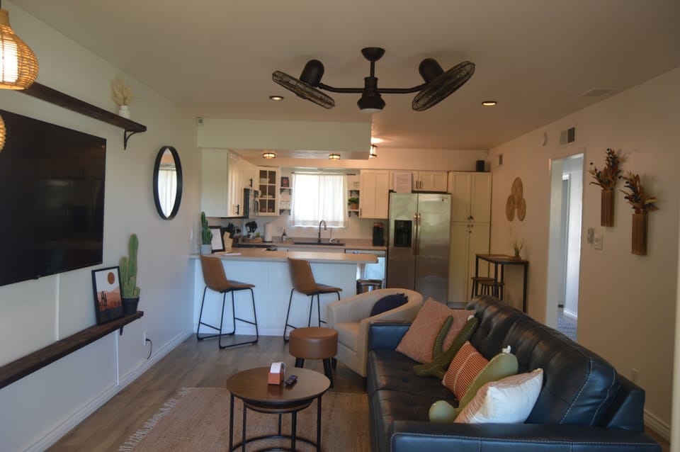 Spacious Living Room & Kitchen