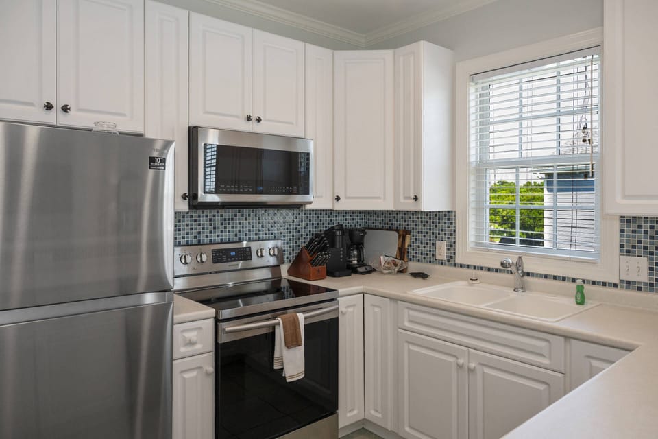 This Fully Stocked Kitchen includes many Small Appliances (see the property description for a full list).