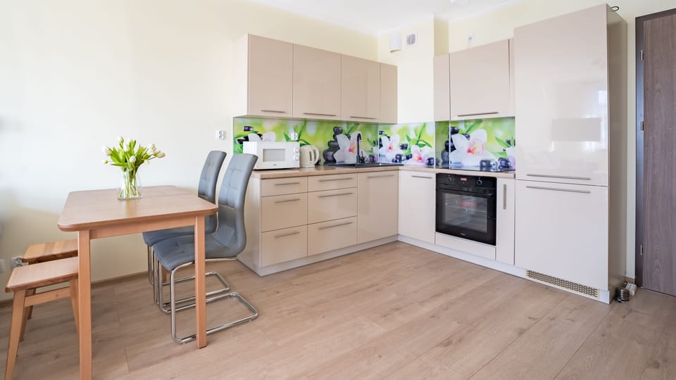 Apartment (33) | Private kitchenette | Fridge, microwave, oven, stovetop