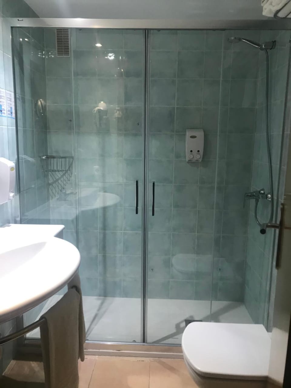 Shower, towels