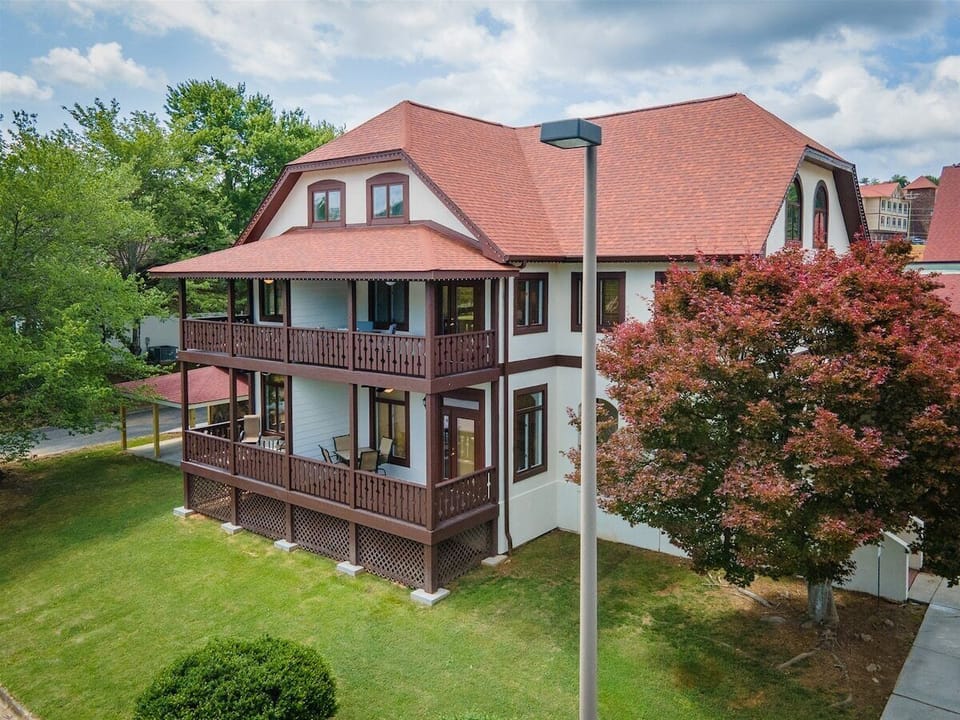 Backside porches for Alpine Condos