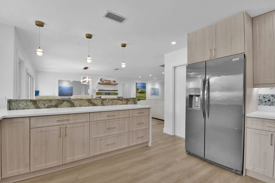 Fully stocked kitchen