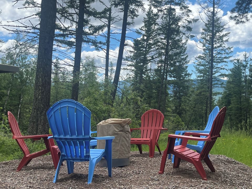 Enjoy the View! Plenty of fresh air and you are surrounded by wildflowers. 