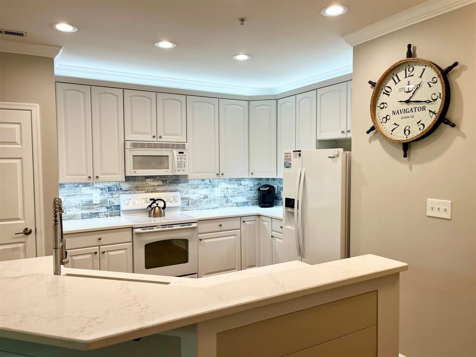 New countertops and backsplash