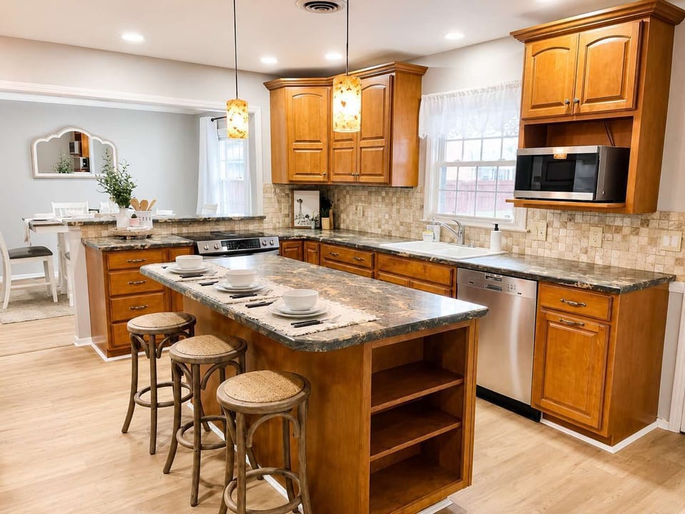 Kitchen | Open-Concept Layout with Breakfast Bar for Casual Dining and Easy Flow