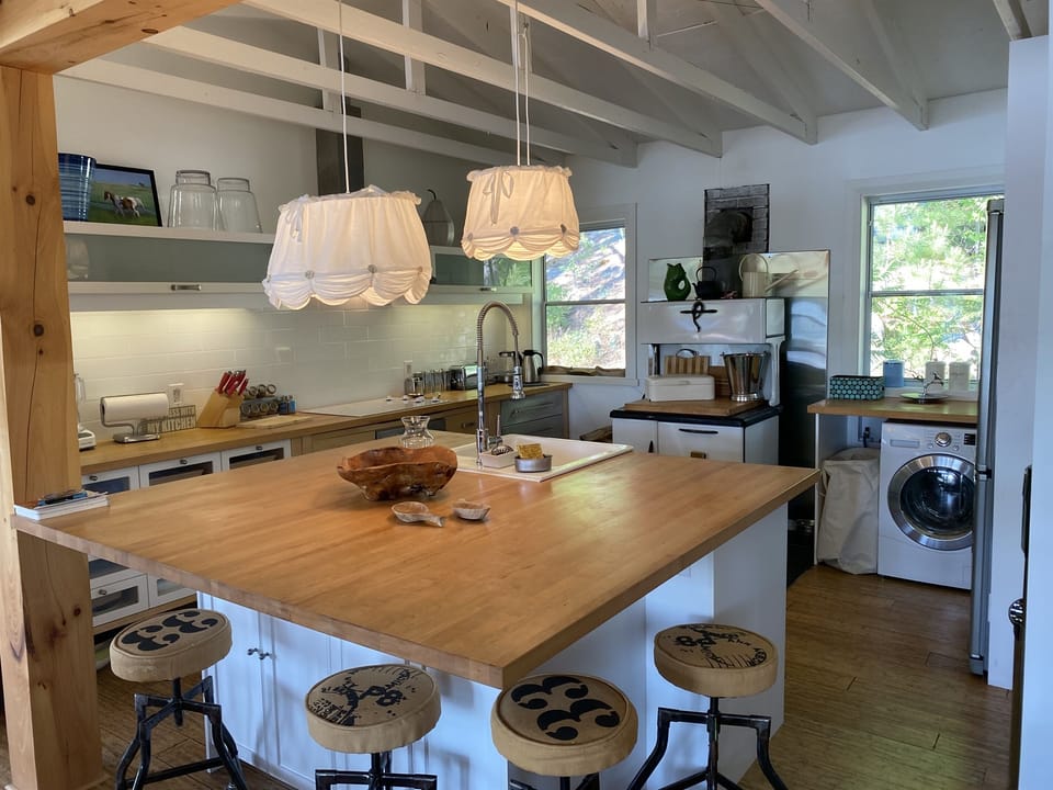 View of Kitchen with Island and Kitchen Seating