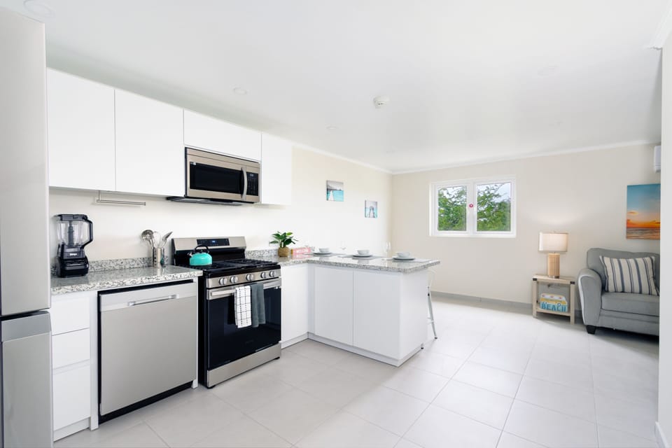 Create culinary masterpieces in our spacious, modern kitchen, equipped with all the essentials.