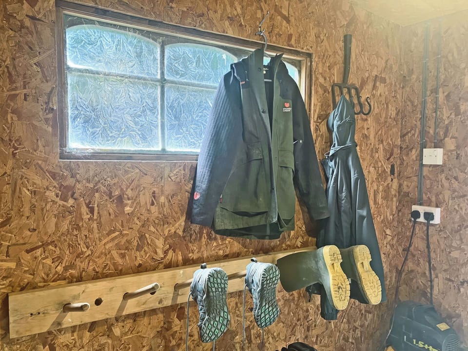 Coat,welly and boot drying room | Y Beudy, Capel Bangor, near Aberystwyth