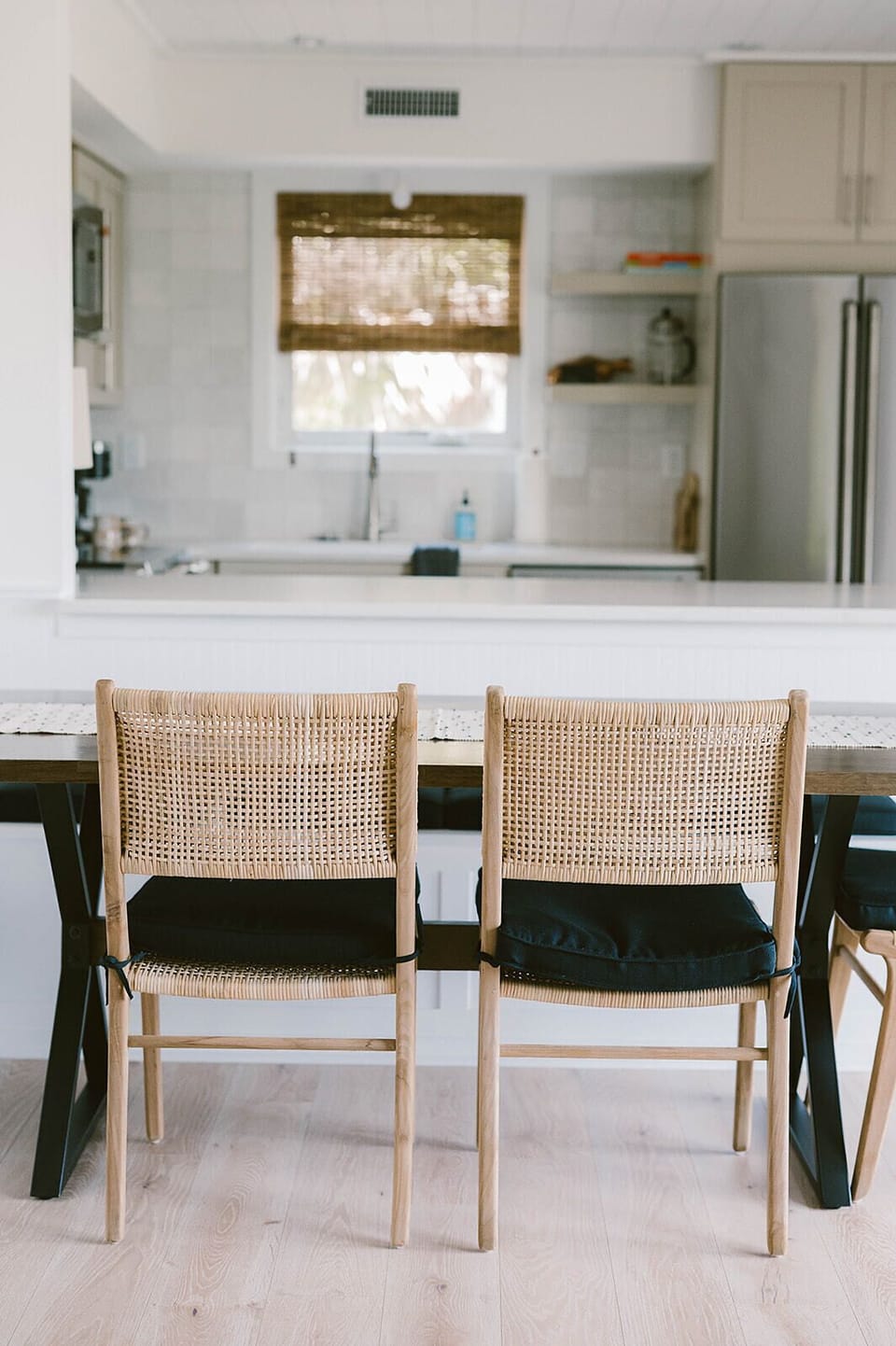 Dining room table with Bench seating