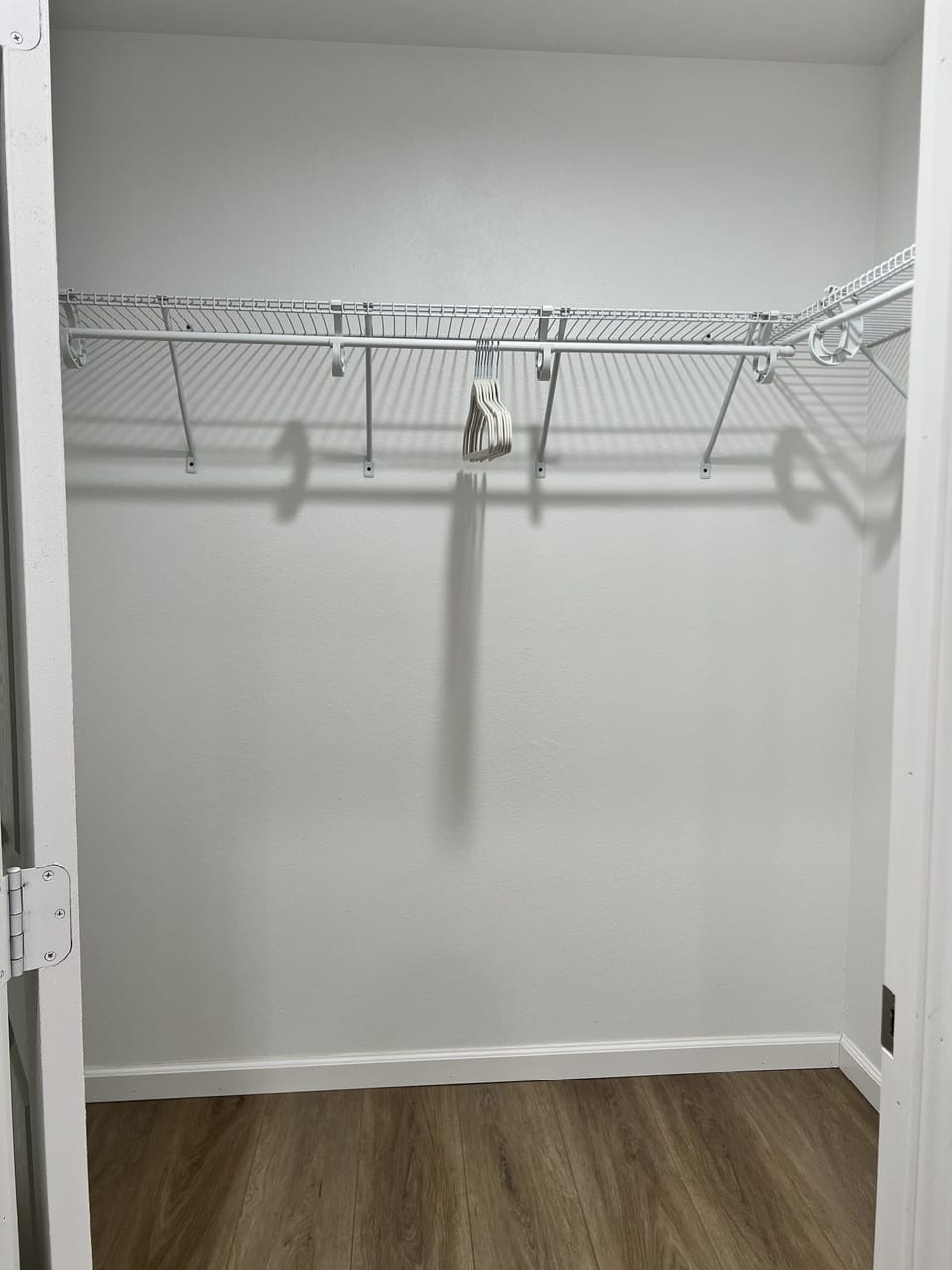 Walk in guest bedroom closet