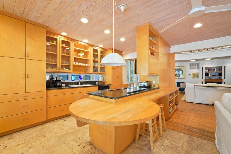 MODERN KITCHEN WITH BAR SEATING FOR TWO
