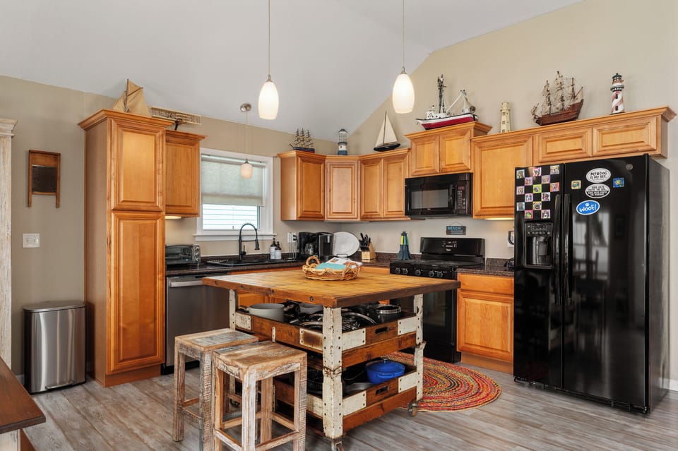 Fully stocked Chef inspired kitchen.