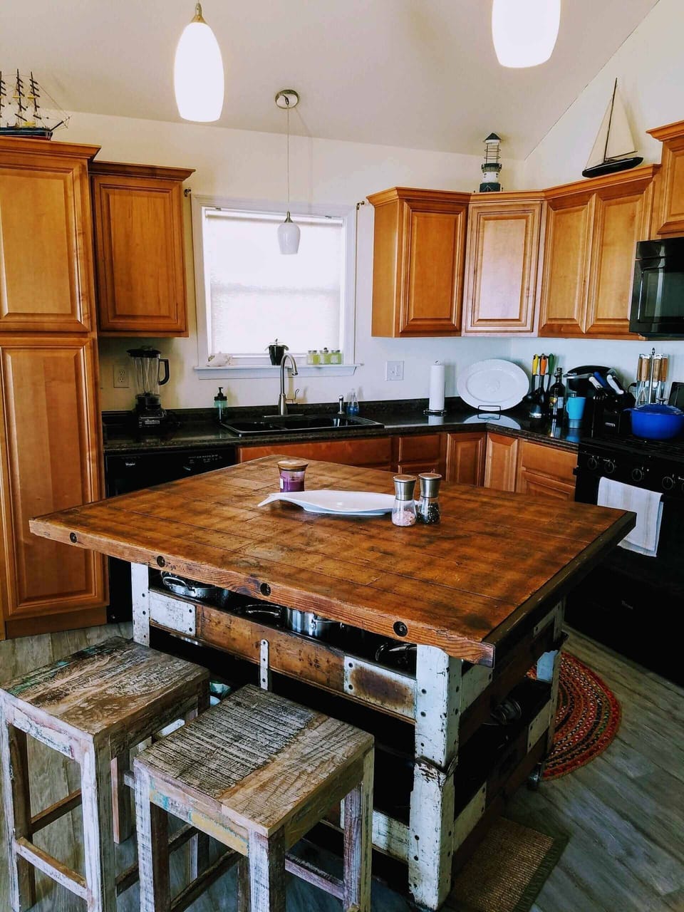 Fully stocked kitchen