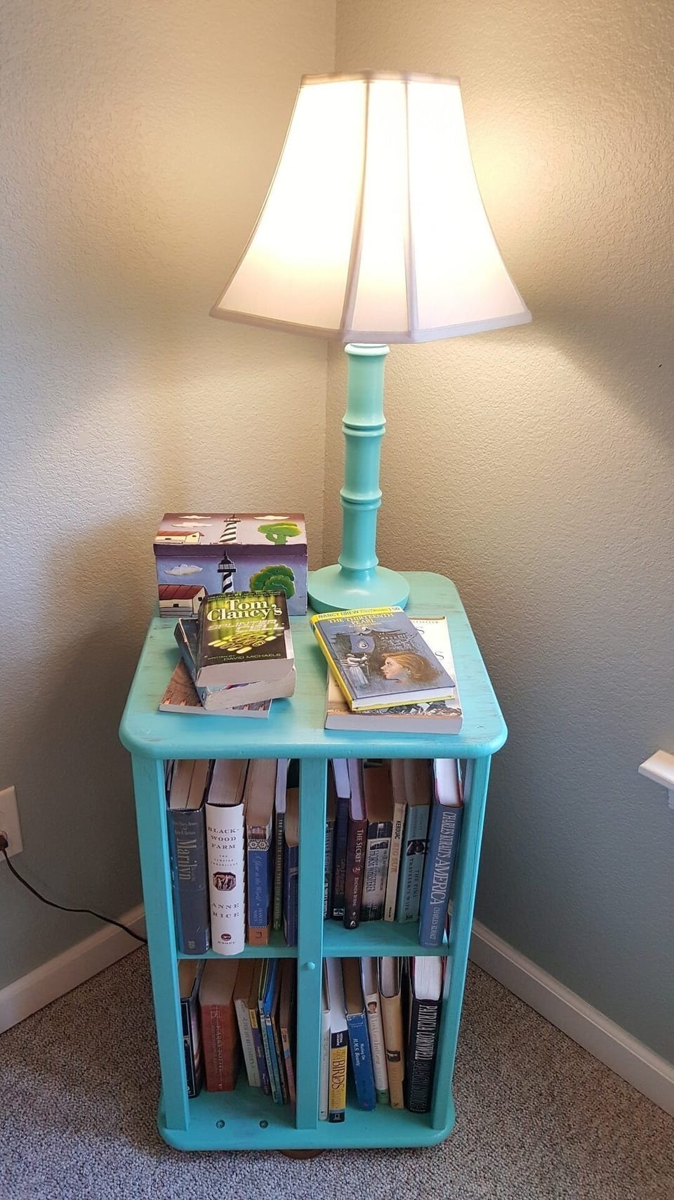 2nd bedroom with plentiful book selections.
