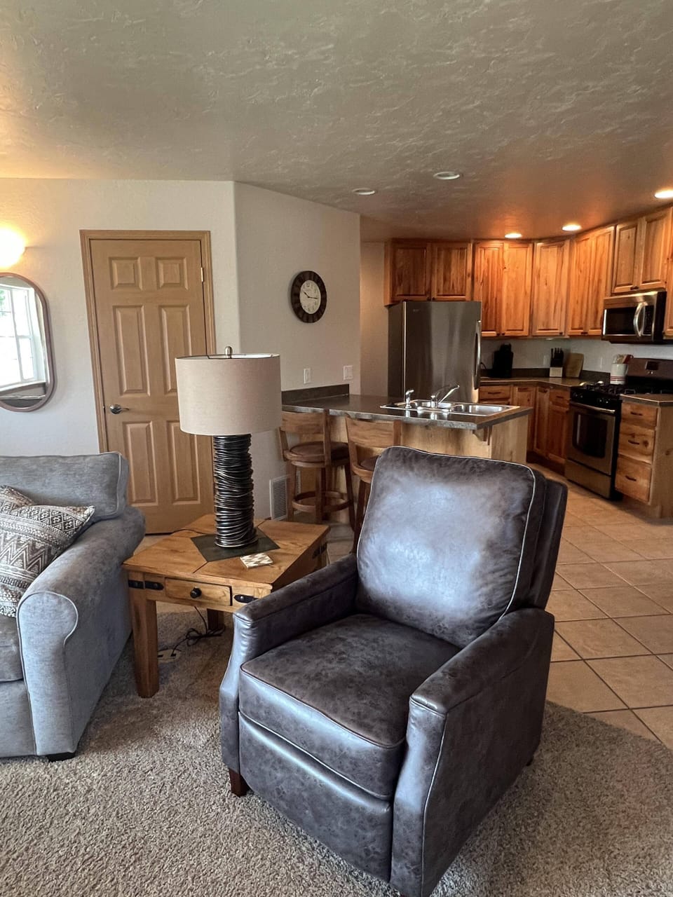 Comfortable seating in the living area