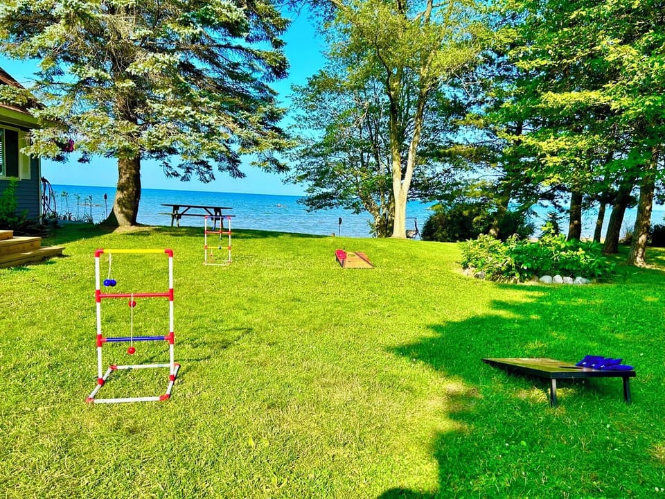 Enjoy an assortment of yard games.