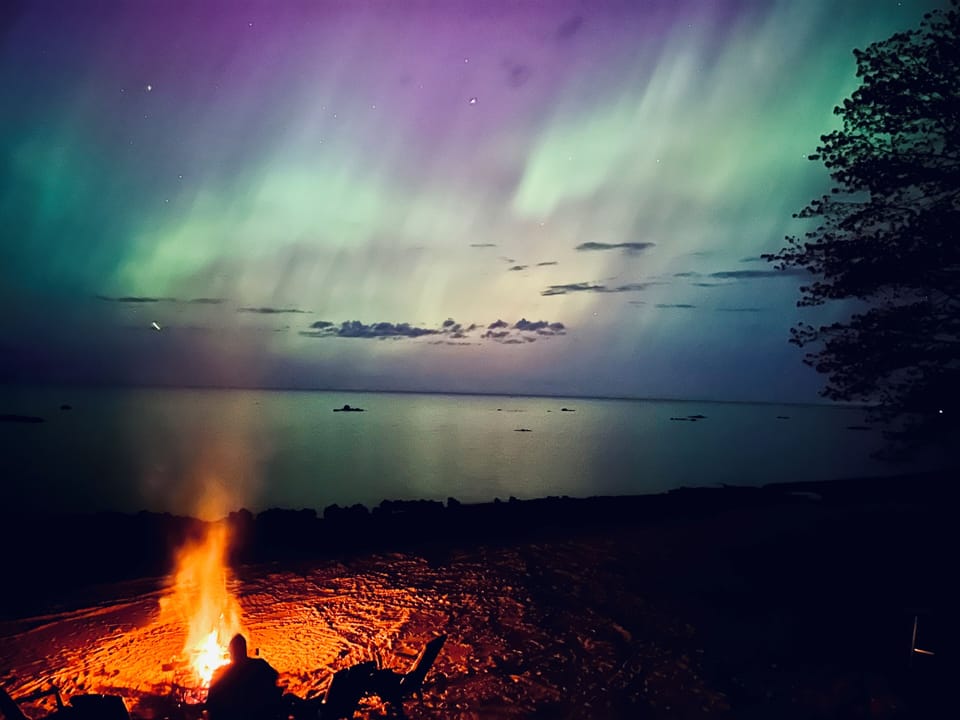 You made be lucky enough to catch the Northen lights  