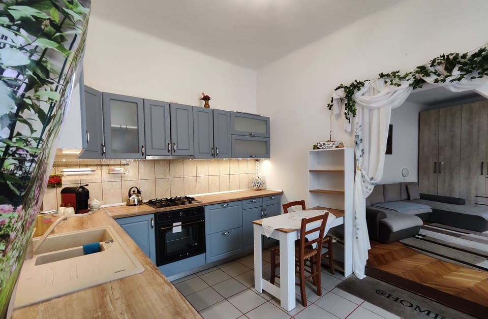 Junior Apartment, 1 Bedroom, Non Smoking, Courtyard View | Private kitchen | Microwave, toaster, cookware/dishes/utensils, cleaning supplies