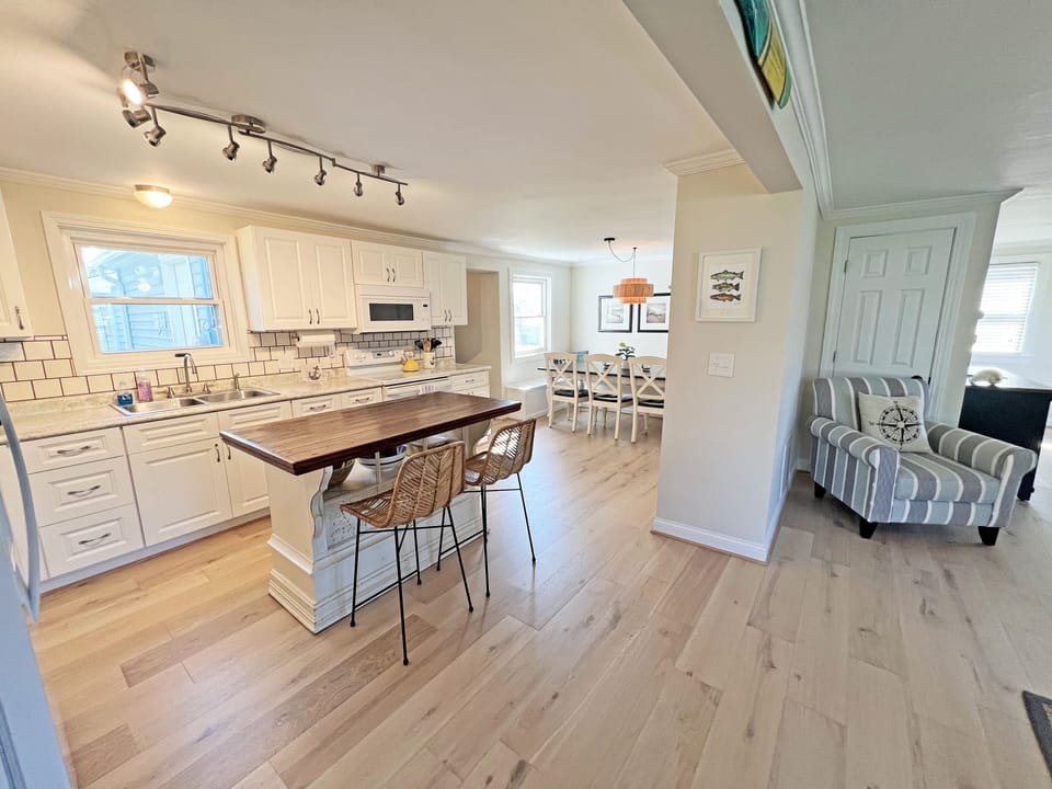 Open kitchen means you're always spending time together, even when cooking