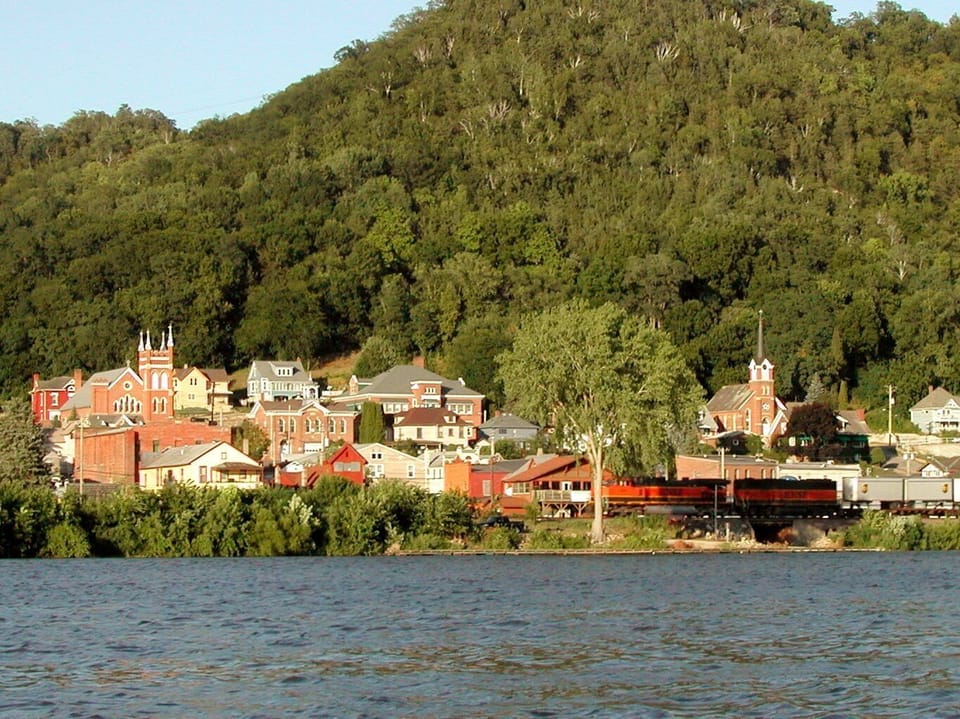 View of Fountain City from the river