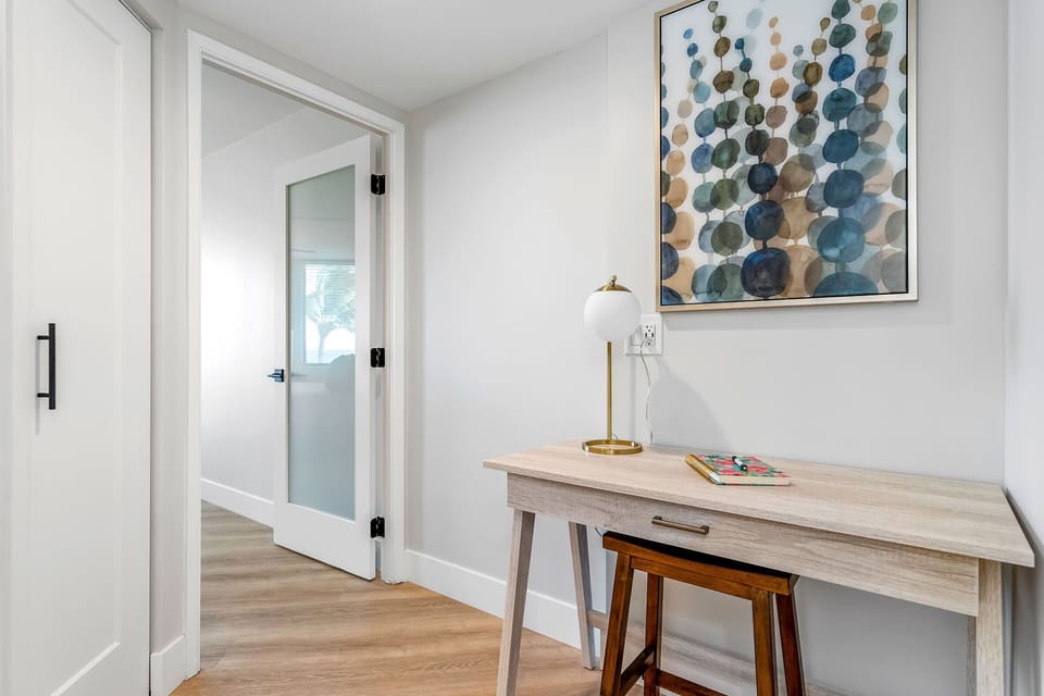 Luxury Condo | Living area | 50-inch Smart TV with cable channels