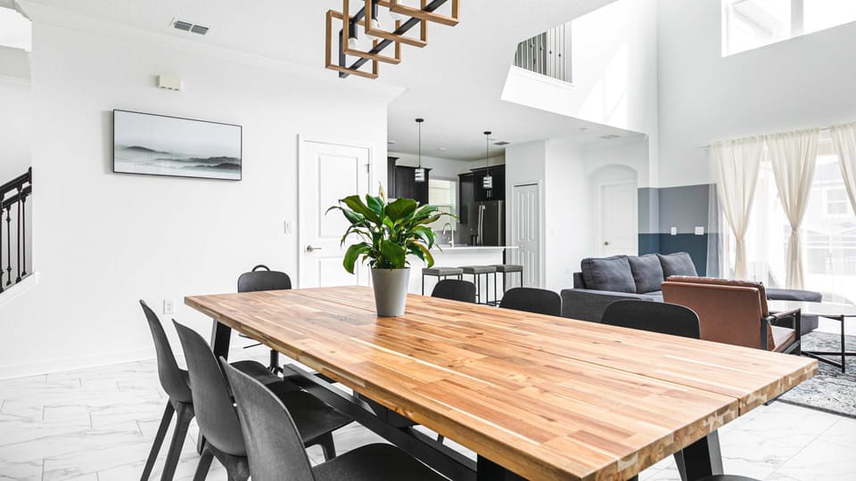 Experience the joy of shared meals in our inviting dining area, providing you with a cozy and welcoming space to gather with loved ones during your stay.