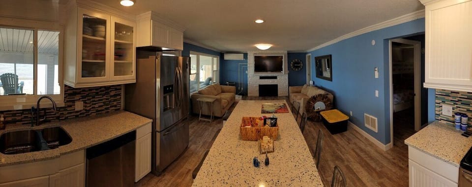 Ready to watch the big game on the 55 inch tv.