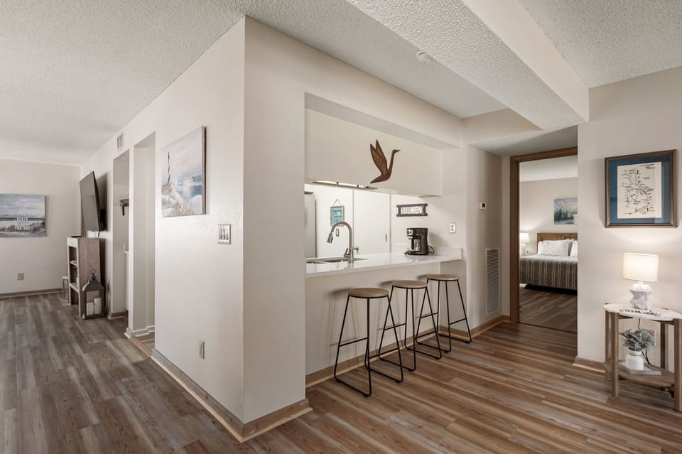 SCRM2: Carolina Ocean Views | Kitchen Area - Island Seating for 3