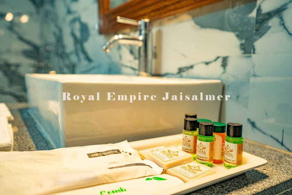 Eco-friendly toiletries, hair dryer, slippers
