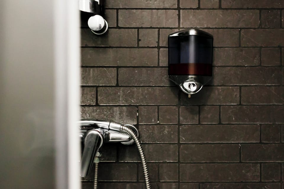 Panoramic Room | Bathroom | Shower, hair dryer, bidet, towels