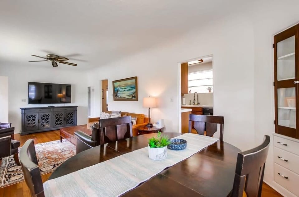Another view of the dining room from the living room