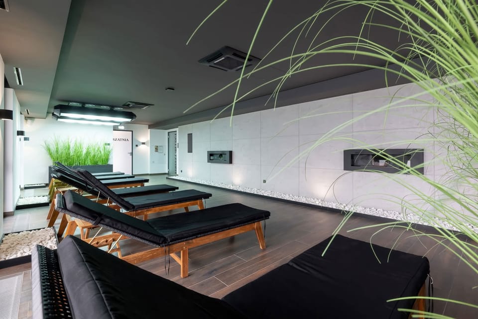 Another view of the wellness space, highlighting its minimalist decor and focus on relaxation.
