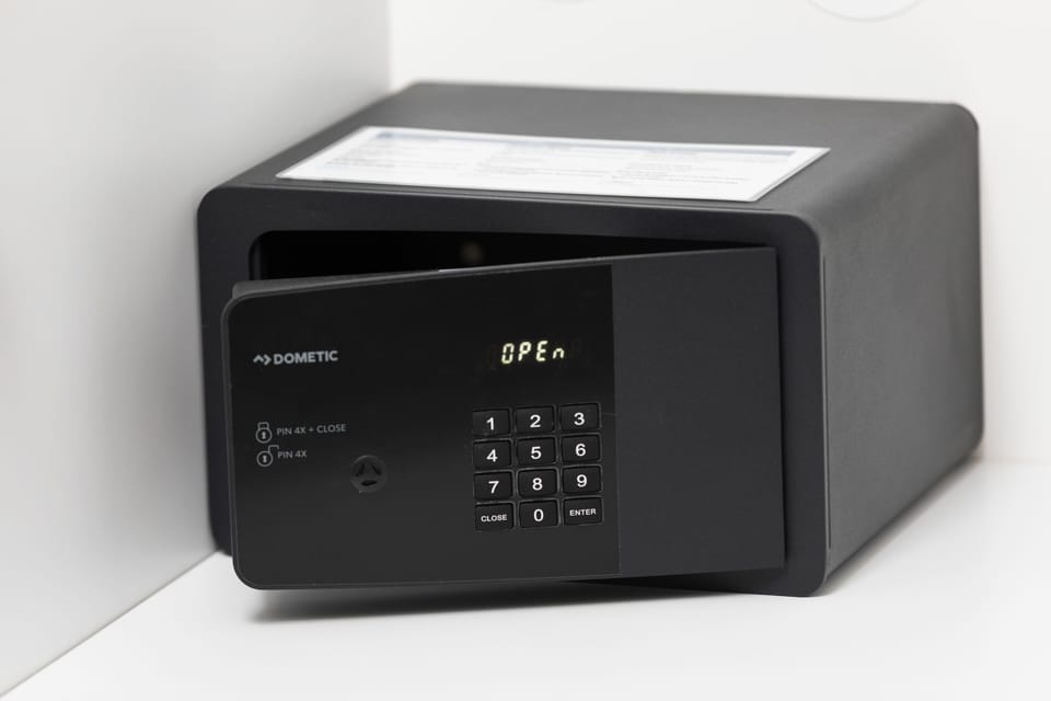 Minibar, in-room safe, desk, laptop workspace