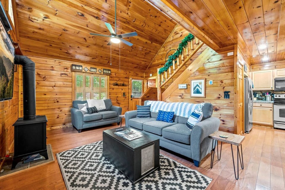 The perfect spot to enjoy the fireplace and watch your favorite movie or the big game.