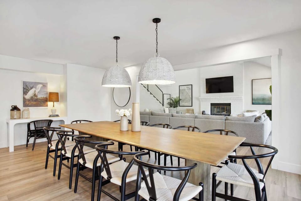 Dining Area | Dining Table Full View with Natural Light | First Floor