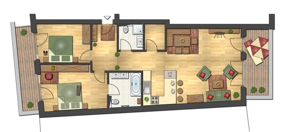 Family Apartment, Balcony | Floor plan