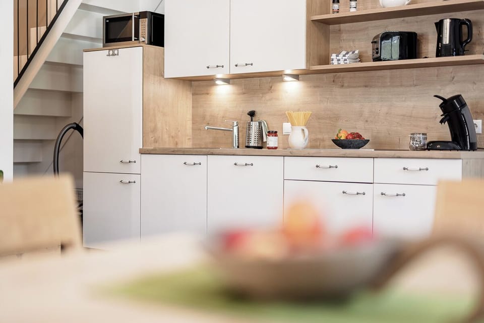 Grand Apartment, Balcony, Mountain View | Private kitchen | Full-size fridge, microwave, stovetop, dishwasher