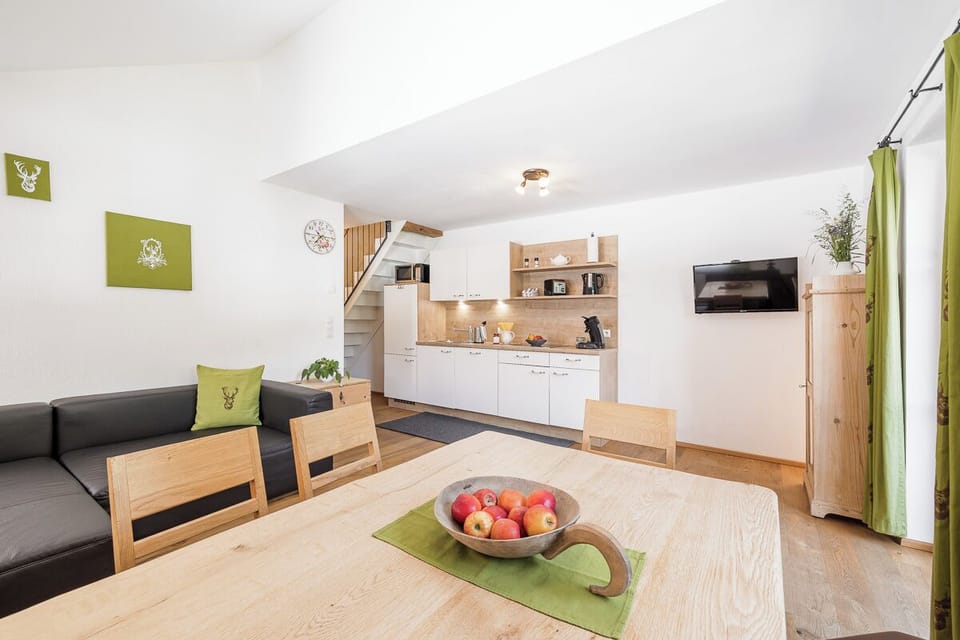 Grand Apartment, Balcony, Mountain View | Living area | TV