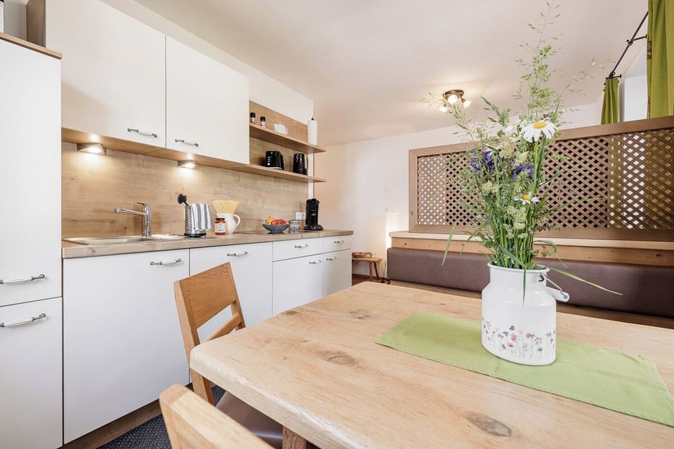 Family Apartment, Balcony, Mountain View | Private kitchen | Full-size fridge, microwave, stovetop, dishwasher