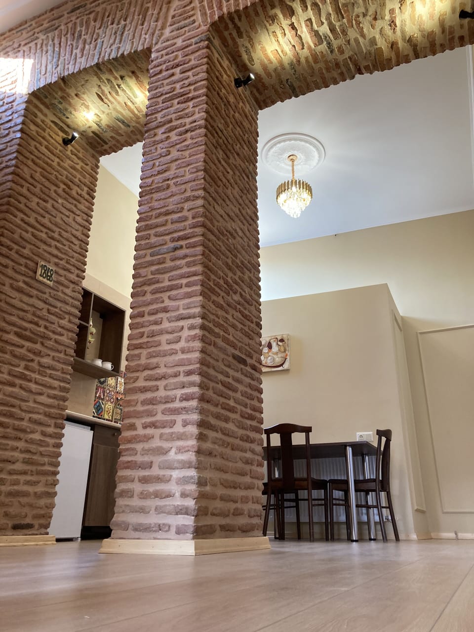 Luxury 2-bdr Apartment Historic Building | Living area | 42-cm flat-screen TV with satellite channels, TV