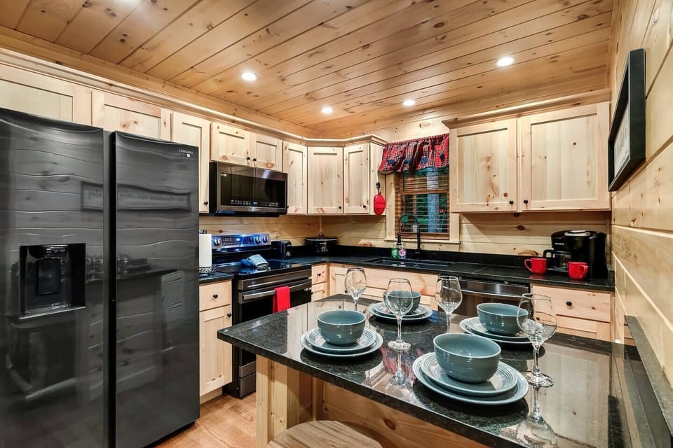 Fully stocked kitchen and all new appliances