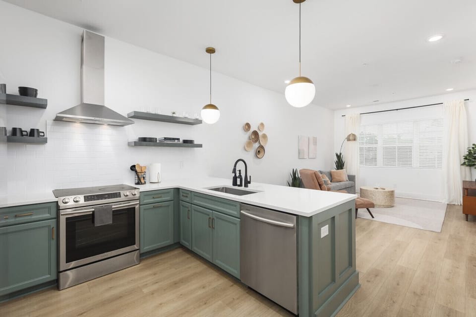 Fully-stocked kitchen for all your cooking needs.